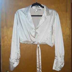 Satin crop top